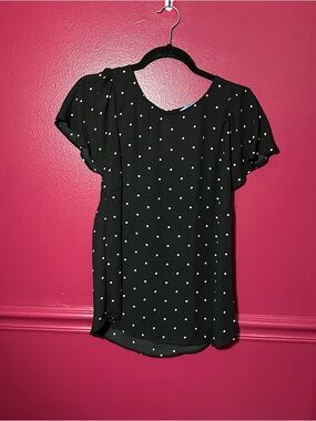 Cece polka dot blouse